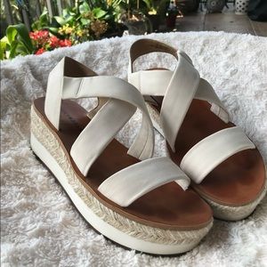 Lucky Brand LP Johannas White Platform Sandal